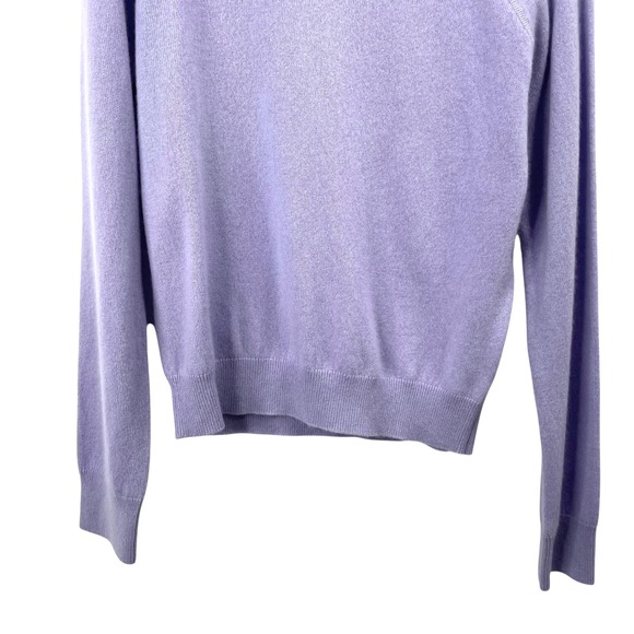 Quince 100% super soft cashmere crew neck sweater Size M lavender purple - Picture 5 of 7
